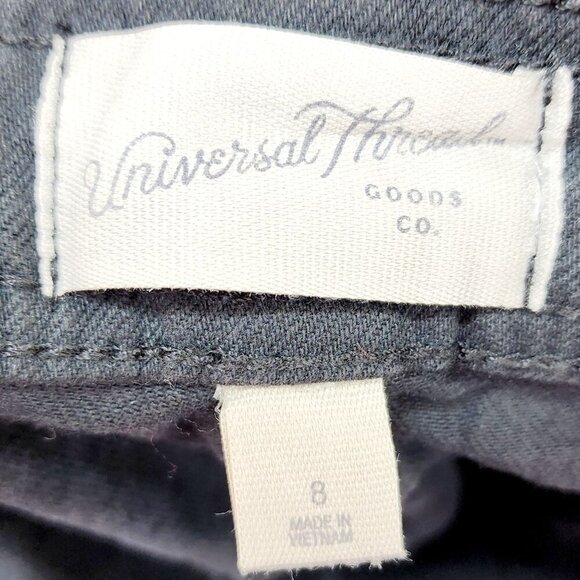 Universal Thread Womens Black Denim Overalls Wide-Leg Size 8 Adjustable Straps - Picture 3 of 8